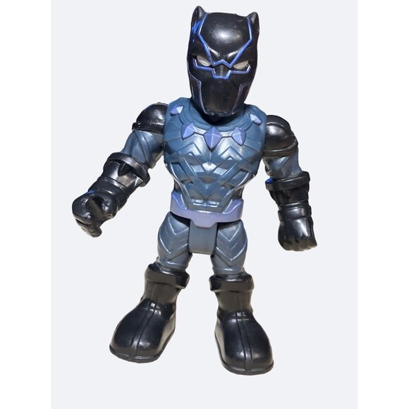 Hasbro 2018 Playskool Marvel Super Hero Adventures Black Panther 5” Figure Toy - Picture 1 of 9